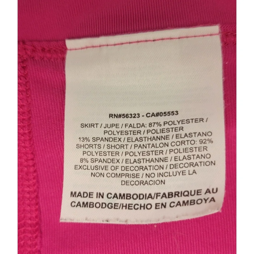 Nike Court Dri-FIT Skort Pink Navy Blue Athletic Skirt Women 1X 427073-681